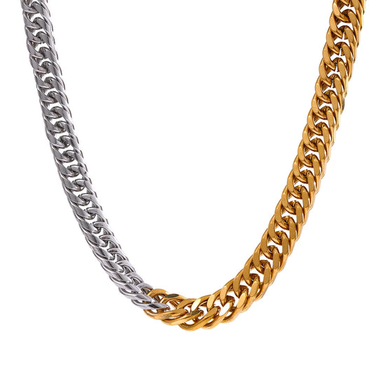 316l stainless steel minimalist link chain necklace - product image