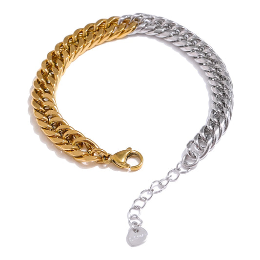 316l stainless steel minimalist link chain necklace - product image