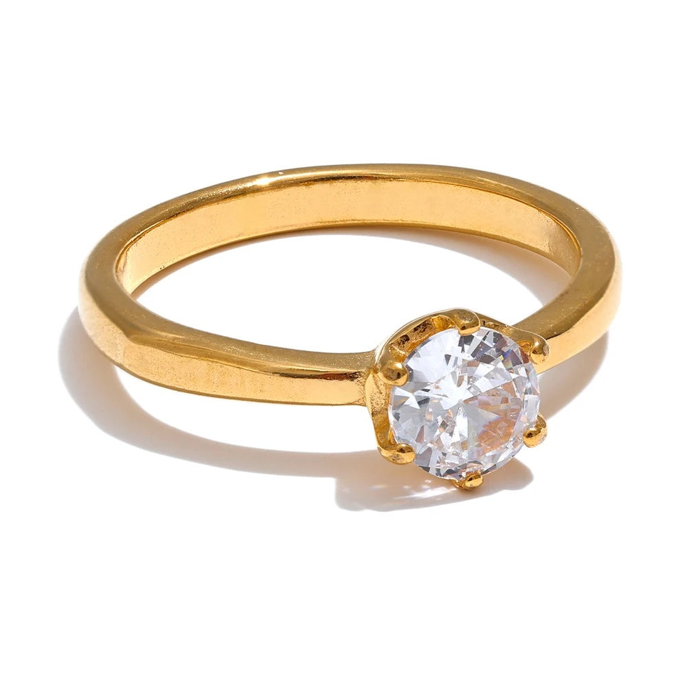 Aaa cubic zirconia classic fashion ring - product image
