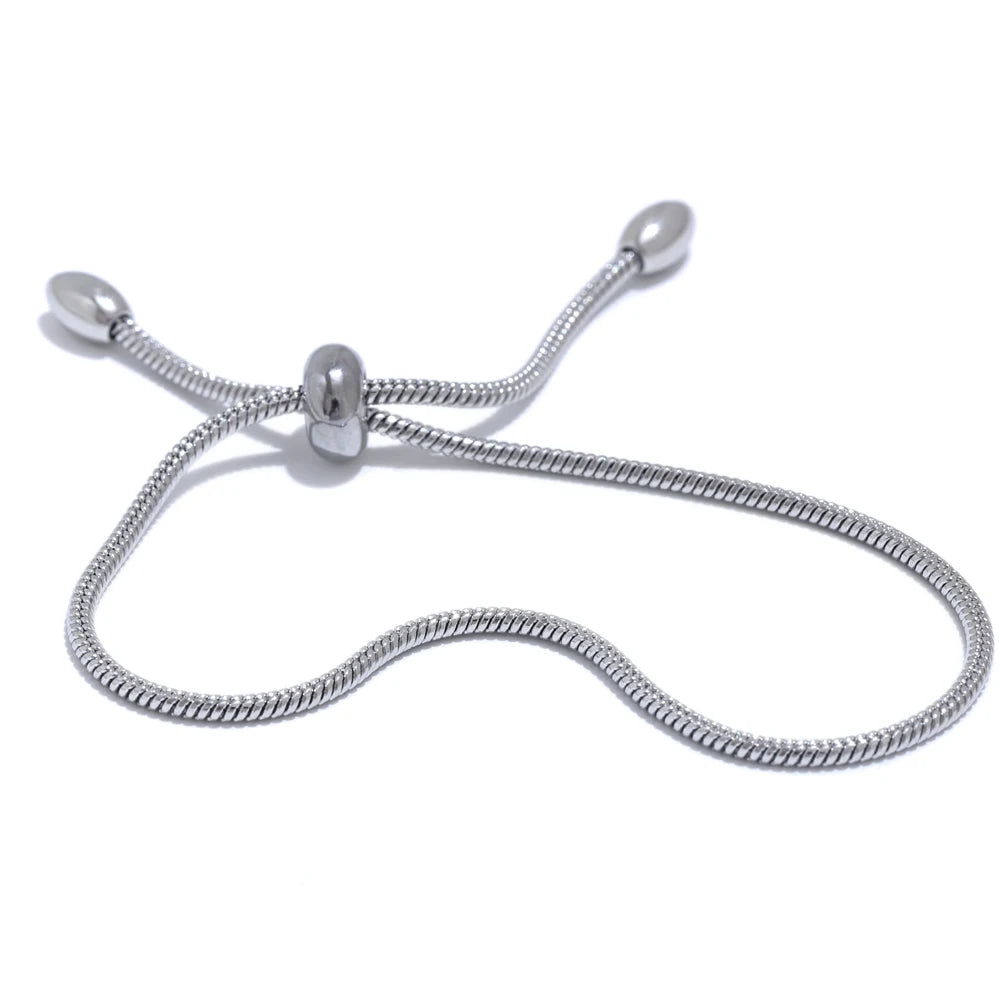 Basic chain pull-out adjustable bracelet - product image