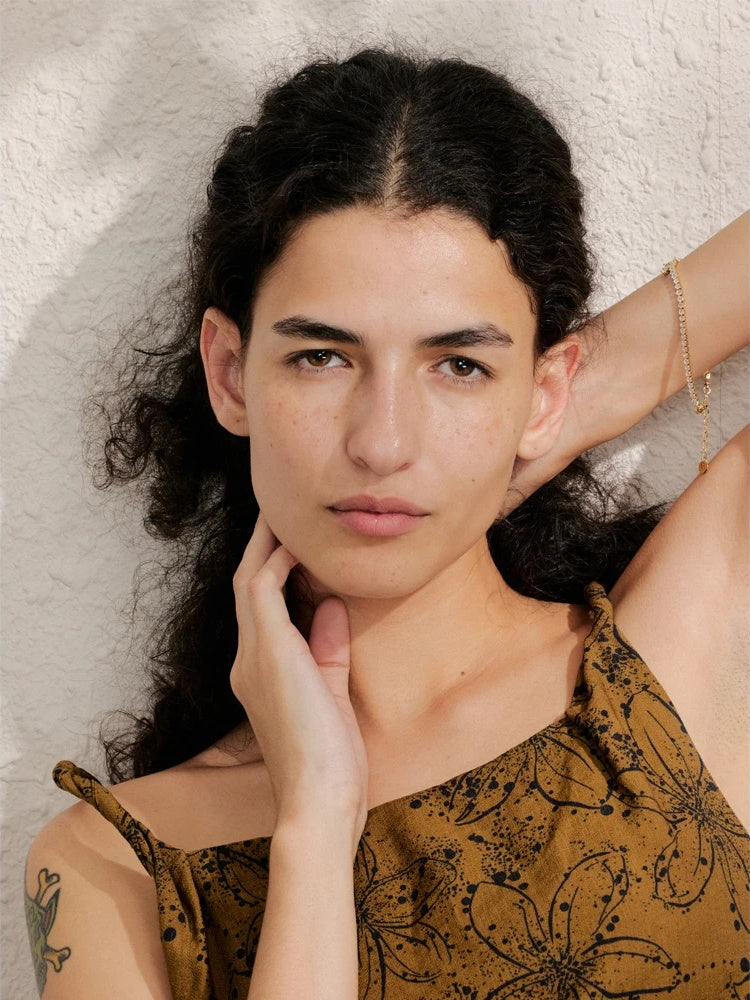 Bling cubic zirconia butterfly charm bracelet - product image