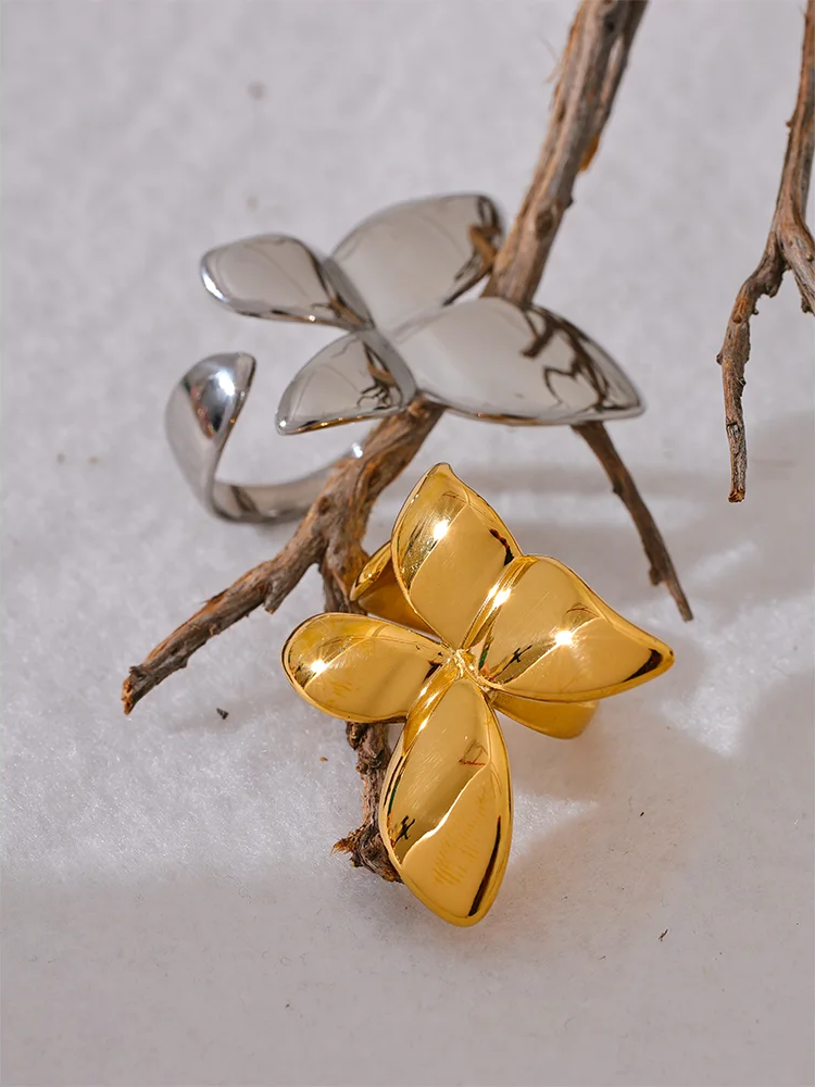 Butterfly contemporary waterproof fashion ring - product image