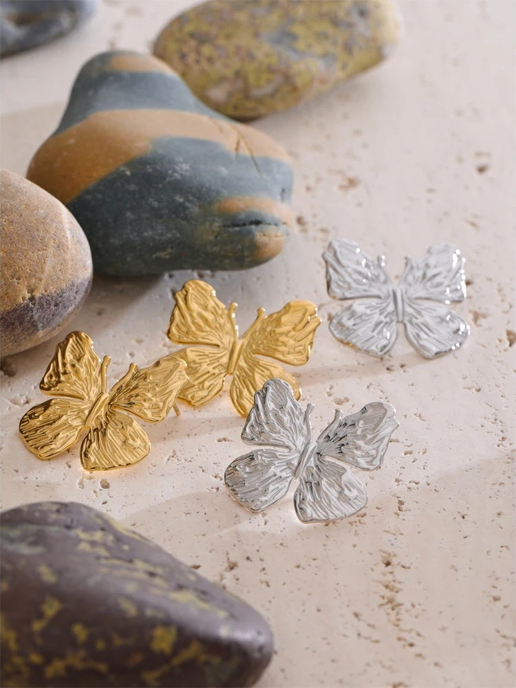 Butterfly daily waterproof stud earrings - product image