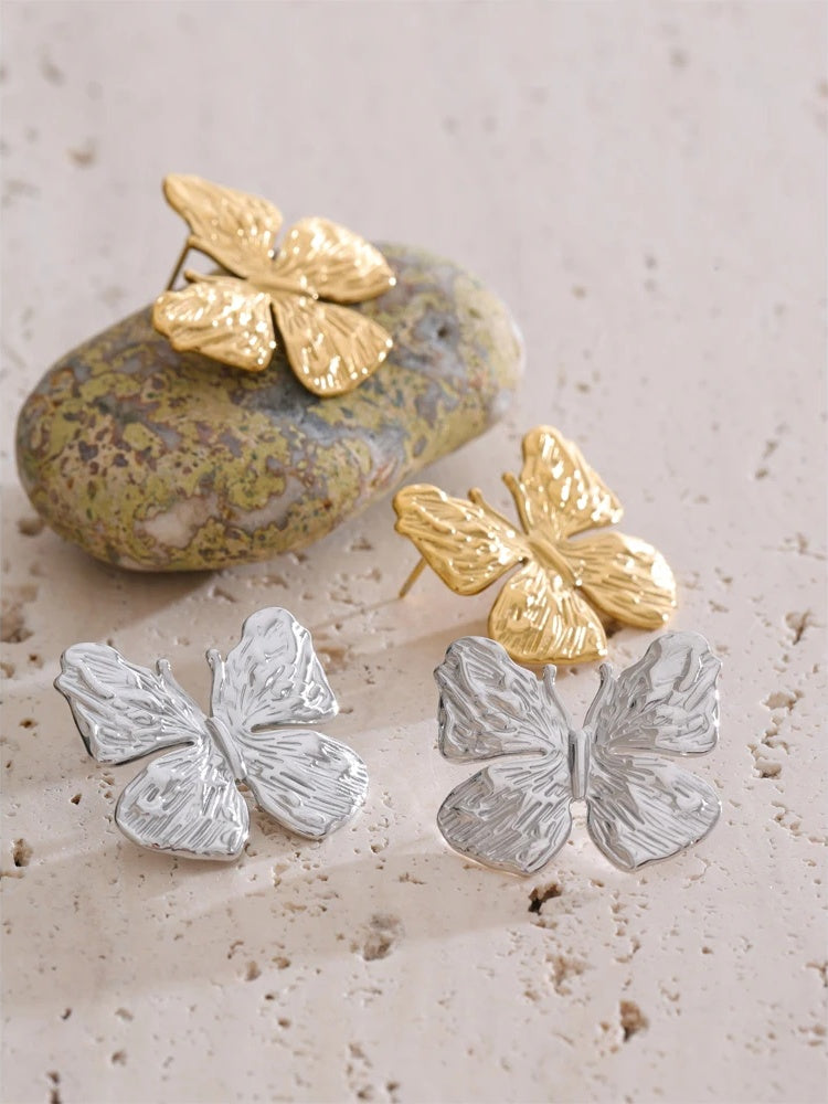 Butterfly daily waterproof stud earrings - product image
