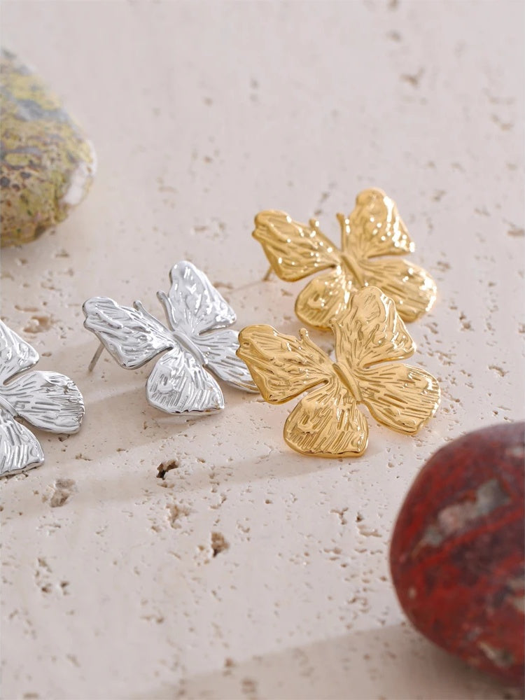 Butterfly daily waterproof stud earrings - product image