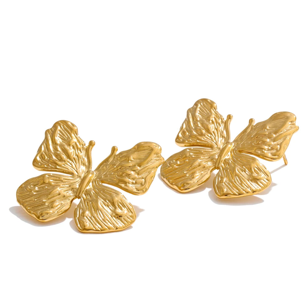 Butterfly daily waterproof stud earrings - product image