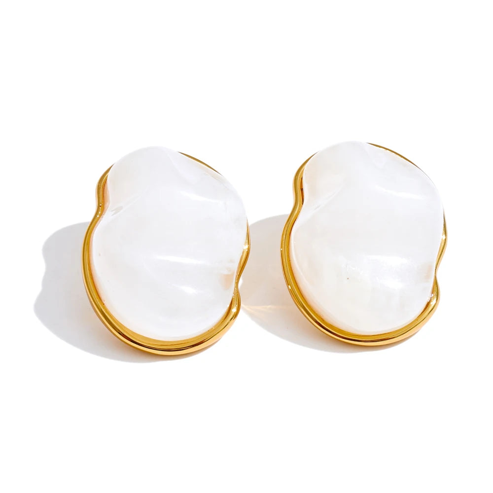 Candy resin acrylic colorful stud earrings - product image