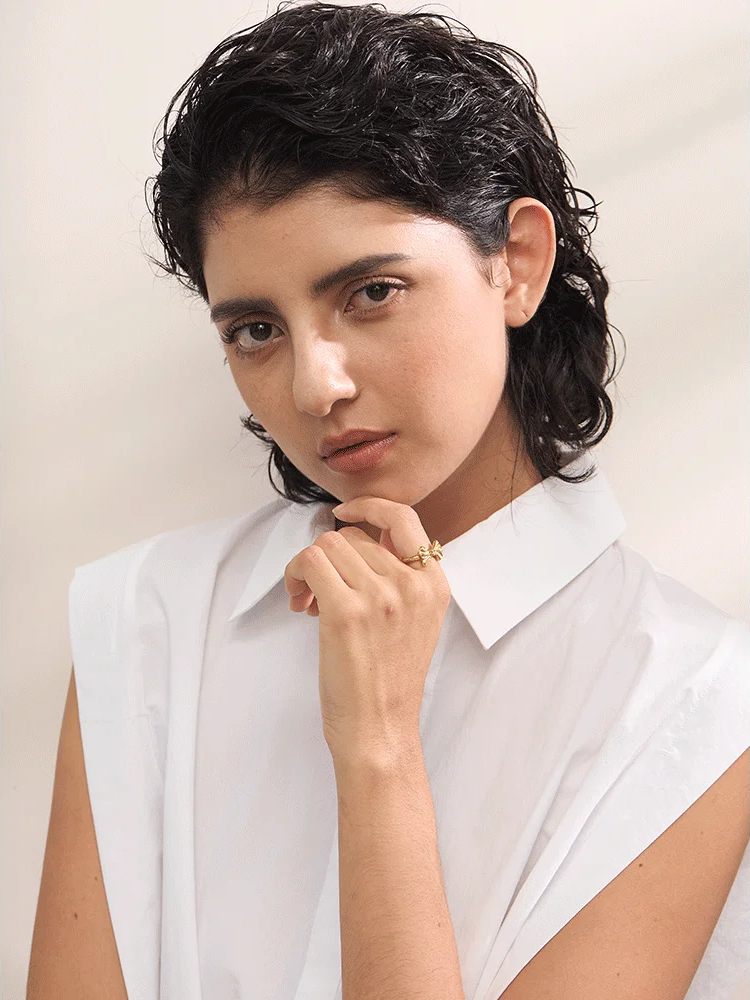 Casting bow knot fashion finger ring - product image