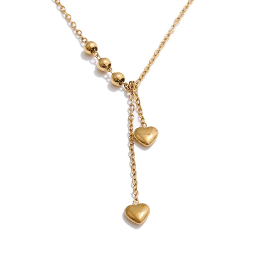 Chain drop heart love collar necklace - product image