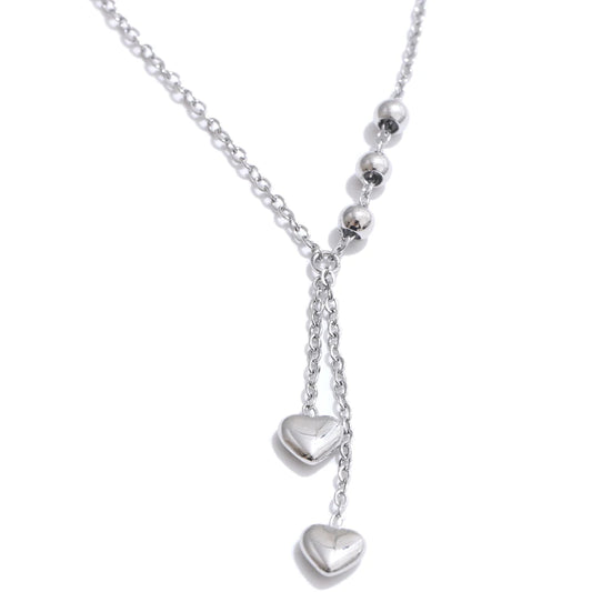 Chain drop heart love collar necklace - product image