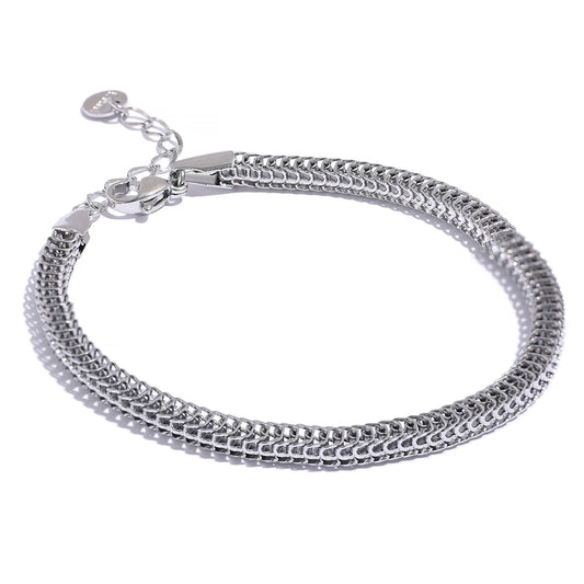 Chain necklace bracelet set classic statement jewelry - product image