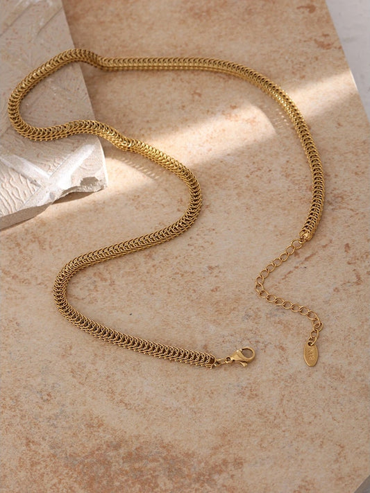 Chain necklace high quality golden collar - product image