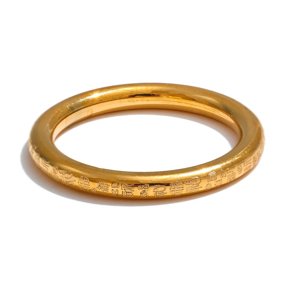 Chinese word fu lucky blessing ring - product image