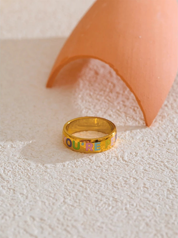 Confident contemporary minimalist fashion women's ring - product image