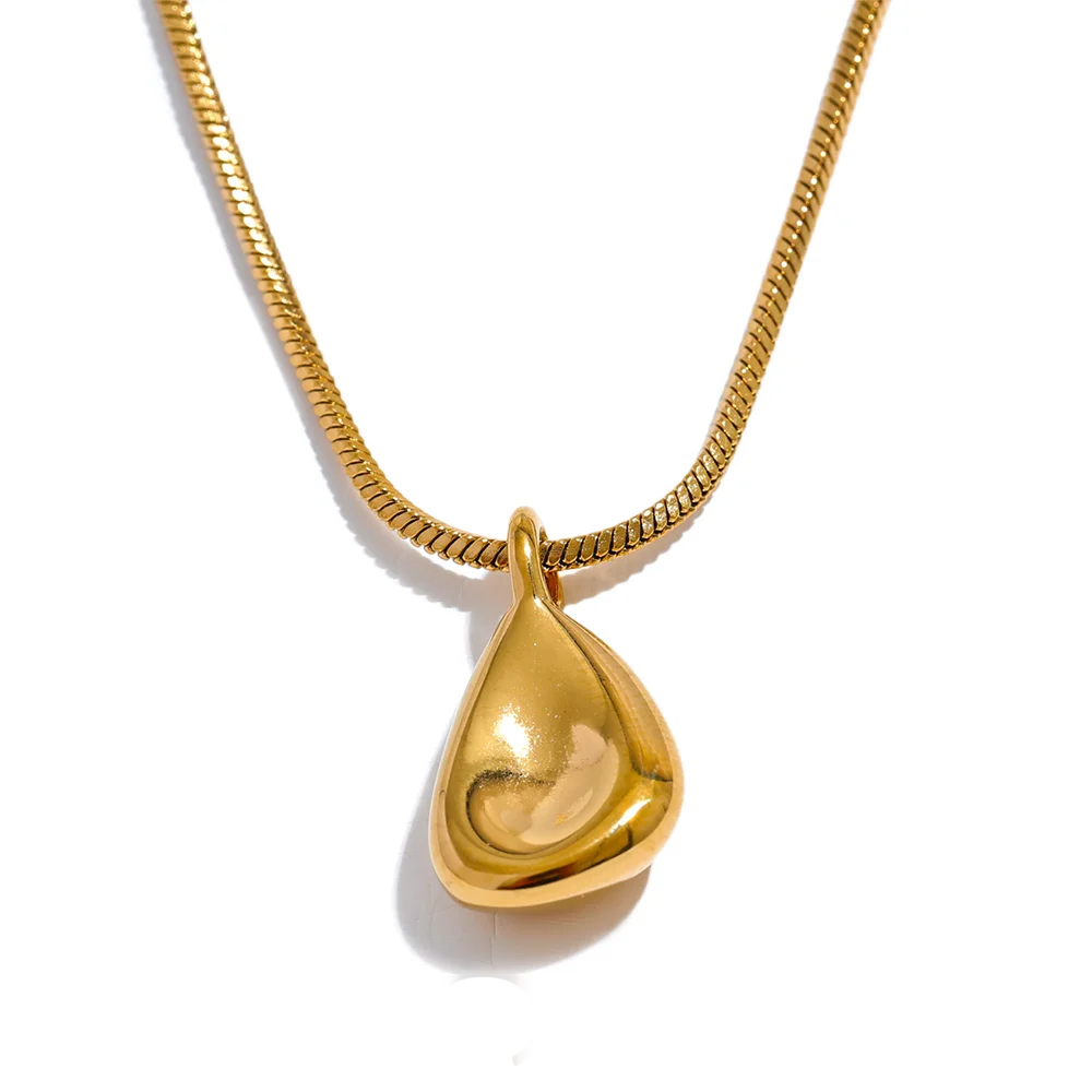 Contemporary pendant necklace stainless steel unisex - product image