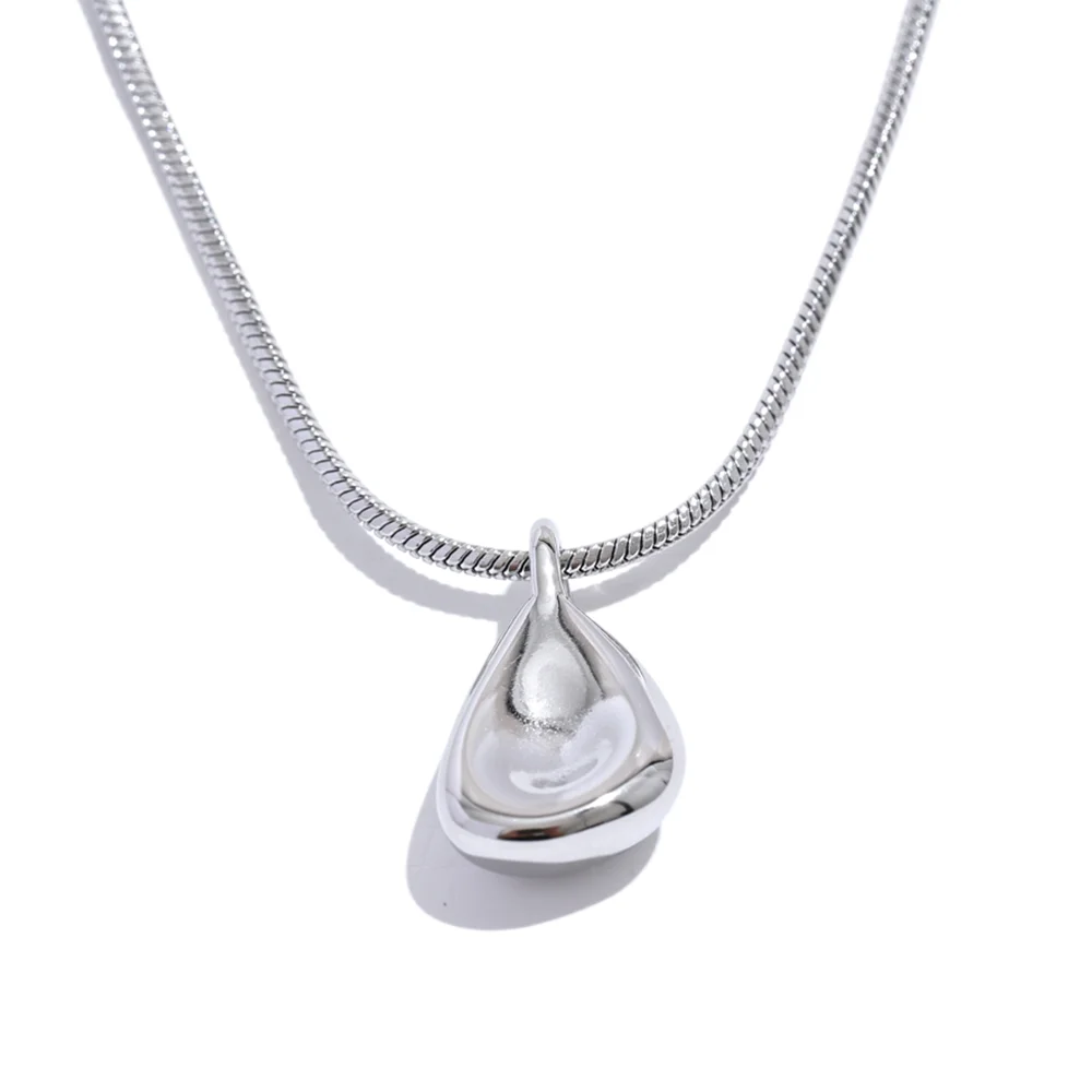 Contemporary pendant necklace stainless steel unisex - product image