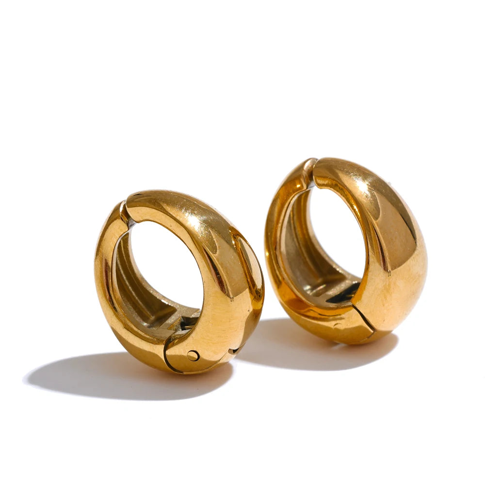 Creative clip earrings abstract design - product image