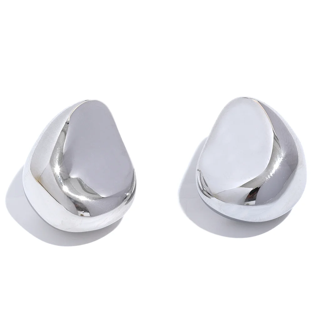Creative minimalist hollow stud earrings women - product image