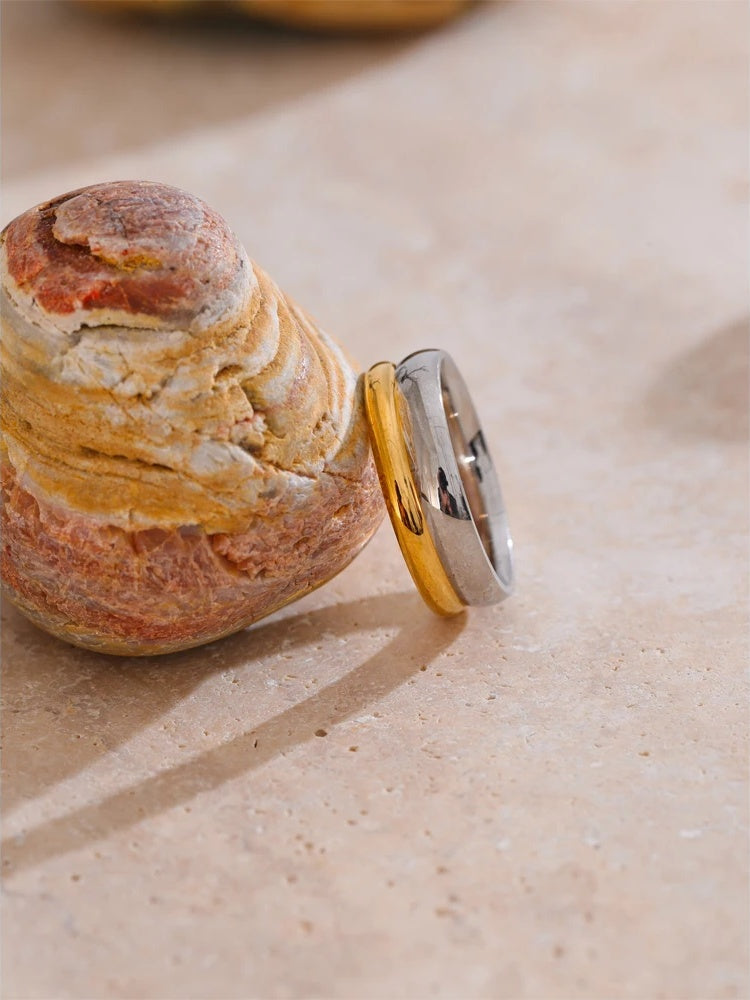 Double color fashion casting design ring - product image