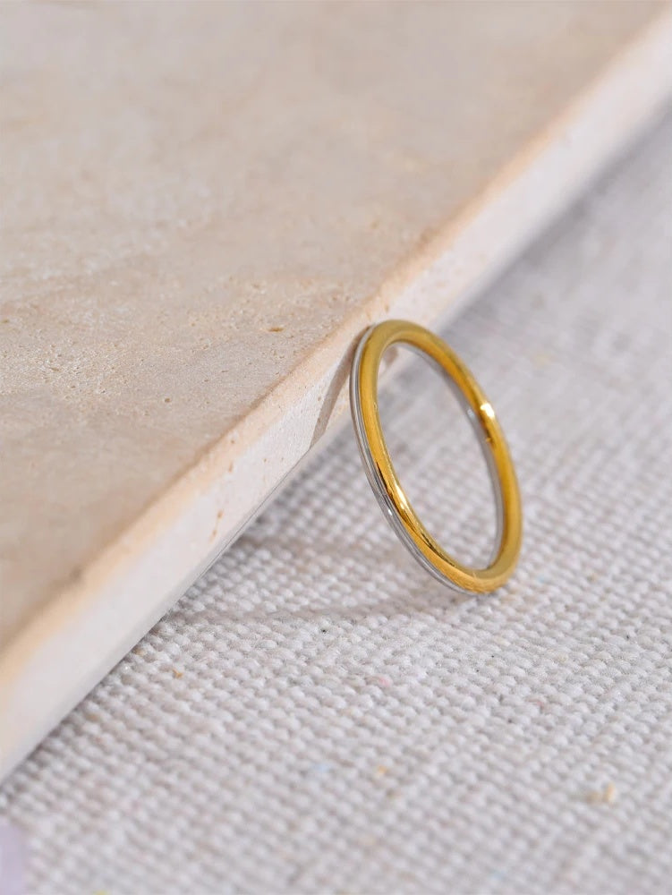 Double color technology contemporary finger ring - product image