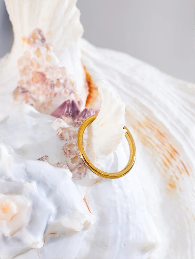 Double color technology contemporary finger ring - product image