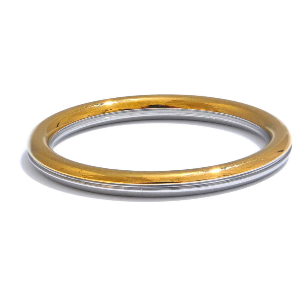 Double color technology contemporary finger ring - product image