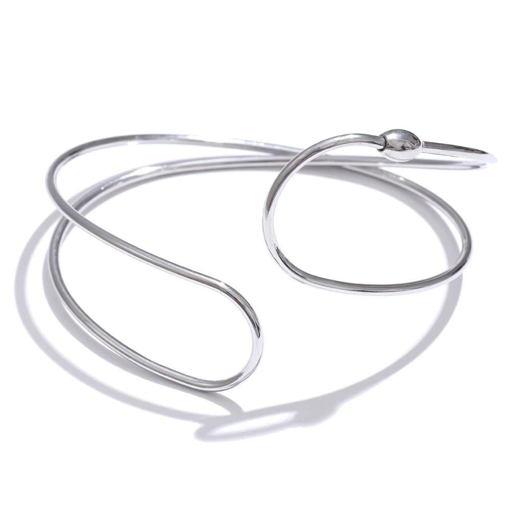 Double layered hollow cuff bracelet bangle - product image