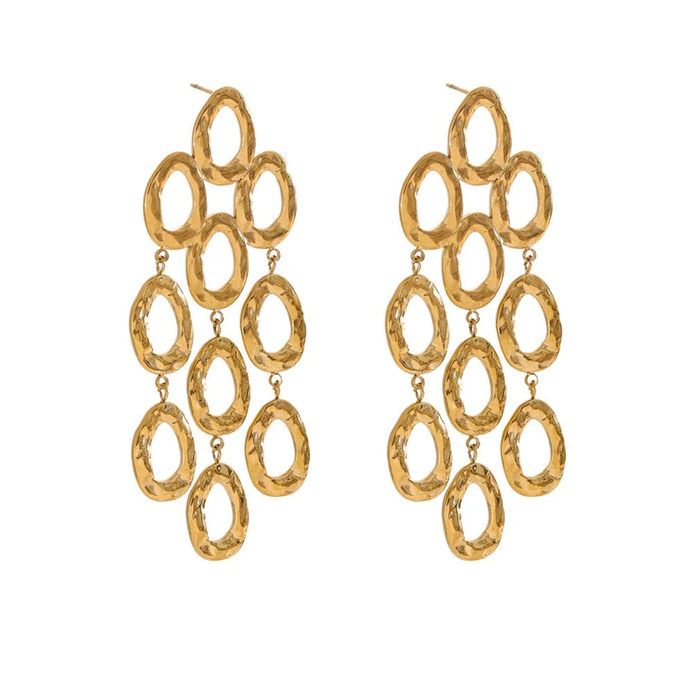 Drop dangle abstract statement earrings women - product image