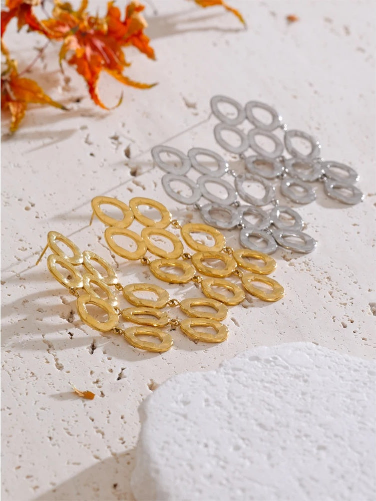 Drop dangle abstract statement earrings women - product image