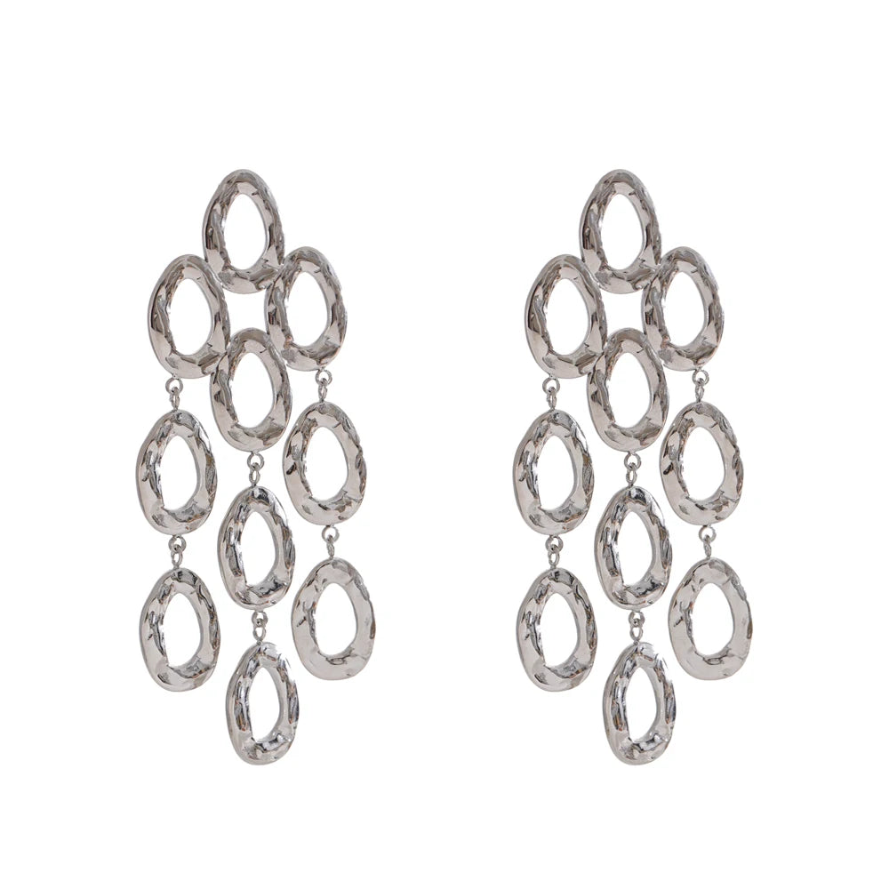 Drop dangle abstract statement earrings women - product image