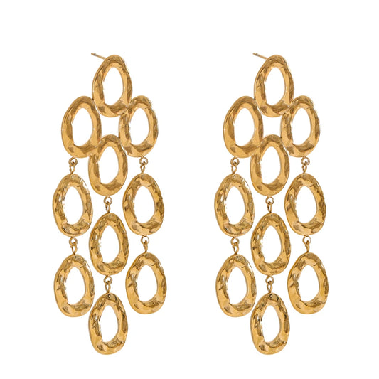 Drop dangle abstract statement earrings women - product image
