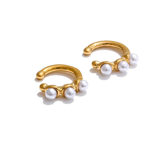 Ear bone non piercing clip earrings - product image