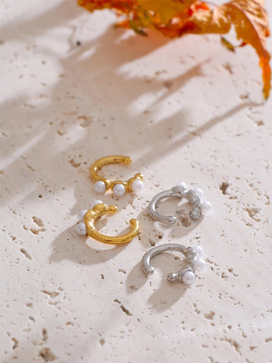 Ear bone non piercing clip earrings - product image