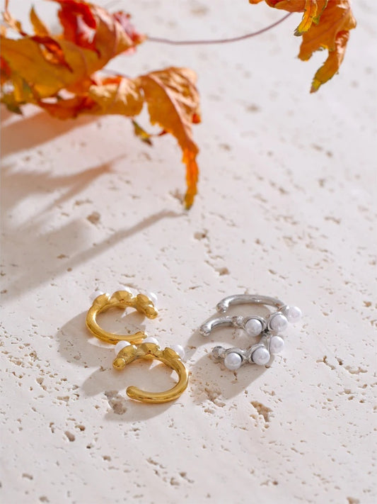 Ear bone non piercing clip earrings - product image