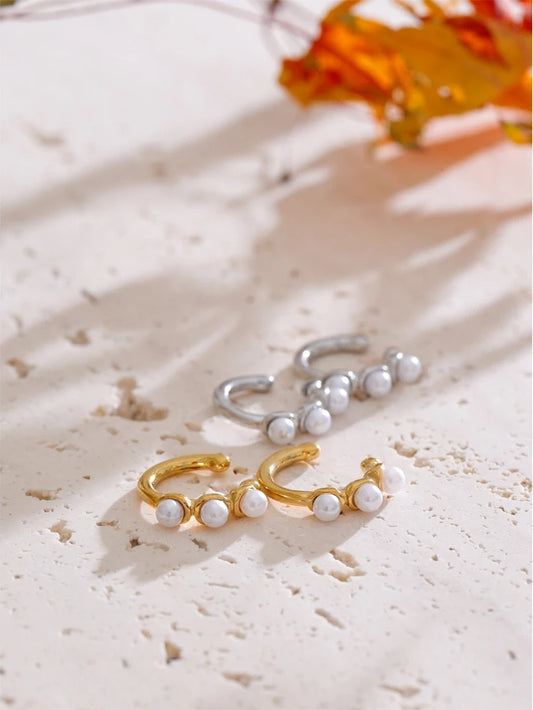 Ear bone non piercing clip earrings - product image