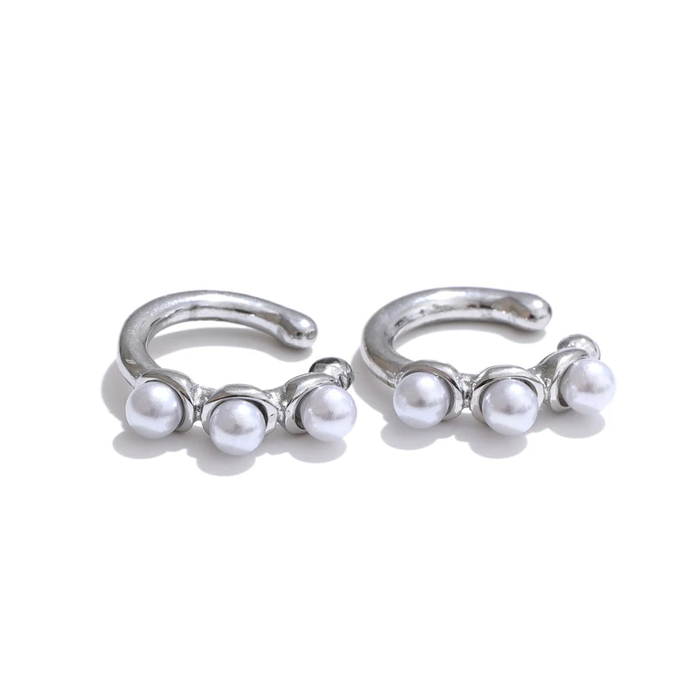 Ear bone non piercing clip earrings - product image