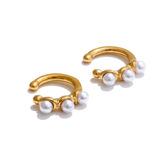 Ear bone non piercing clip earrings - product image