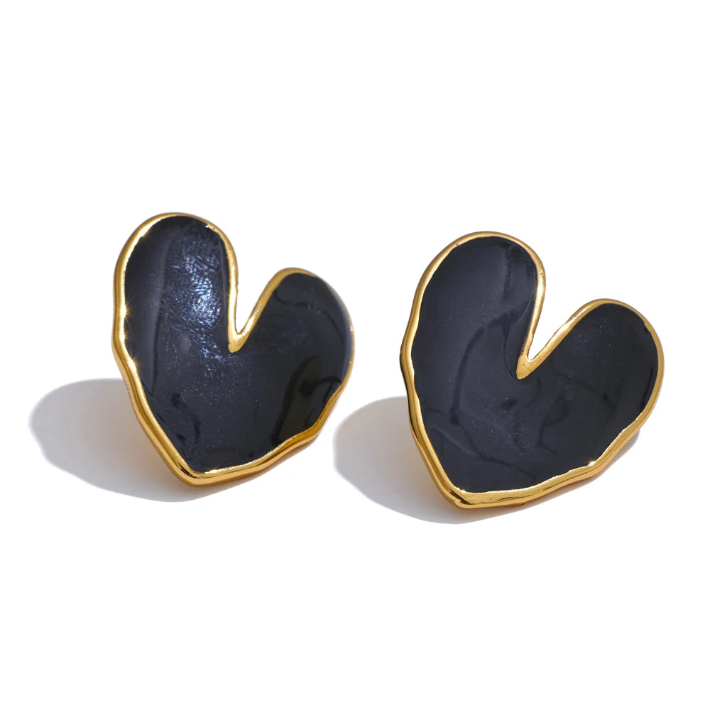 Enamel heart colorful fashion daily ring - product image