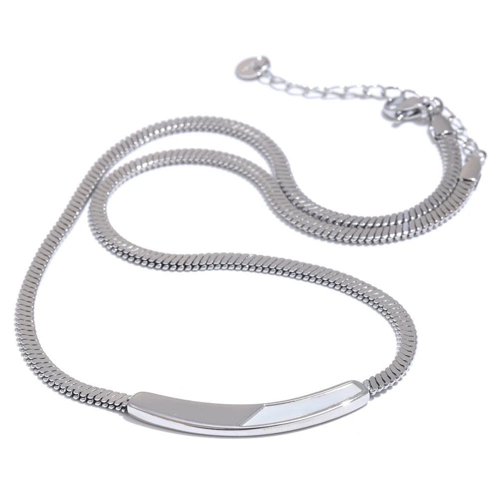 Exquisite chain natural shell collar necklace - product image