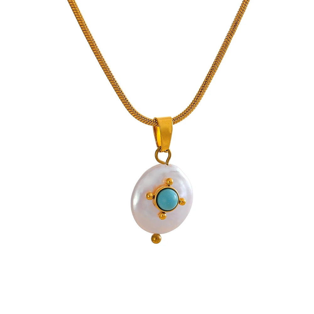 Freshwater pearls charm pendant necklace women - product image