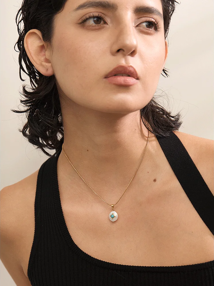 Freshwater pearls charm pendant necklace women - product image