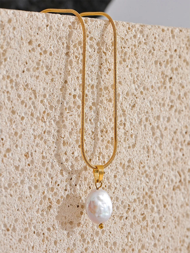 Freshwater pearls charm pendant necklace women - product image