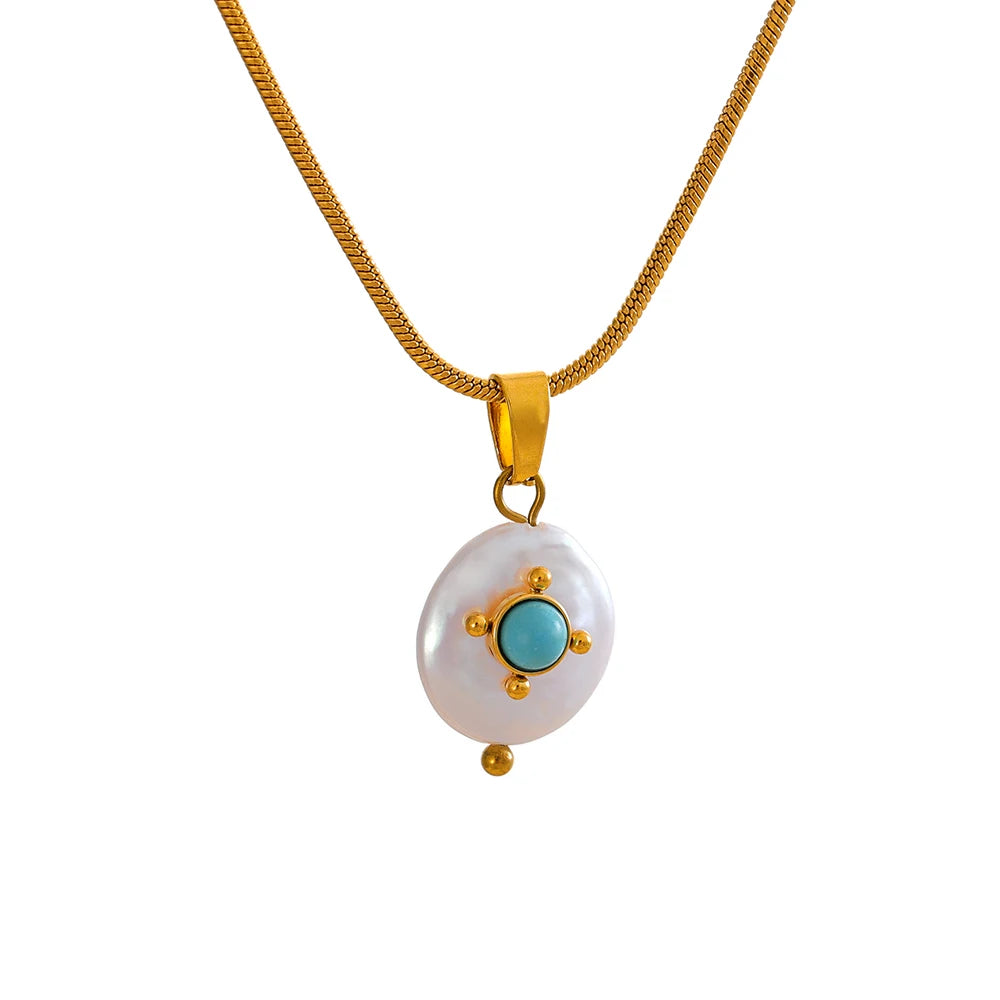 Freshwater pearls charm pendant necklace women - product image