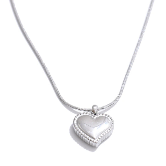 Heart casting pendant chic necklace women - product image
