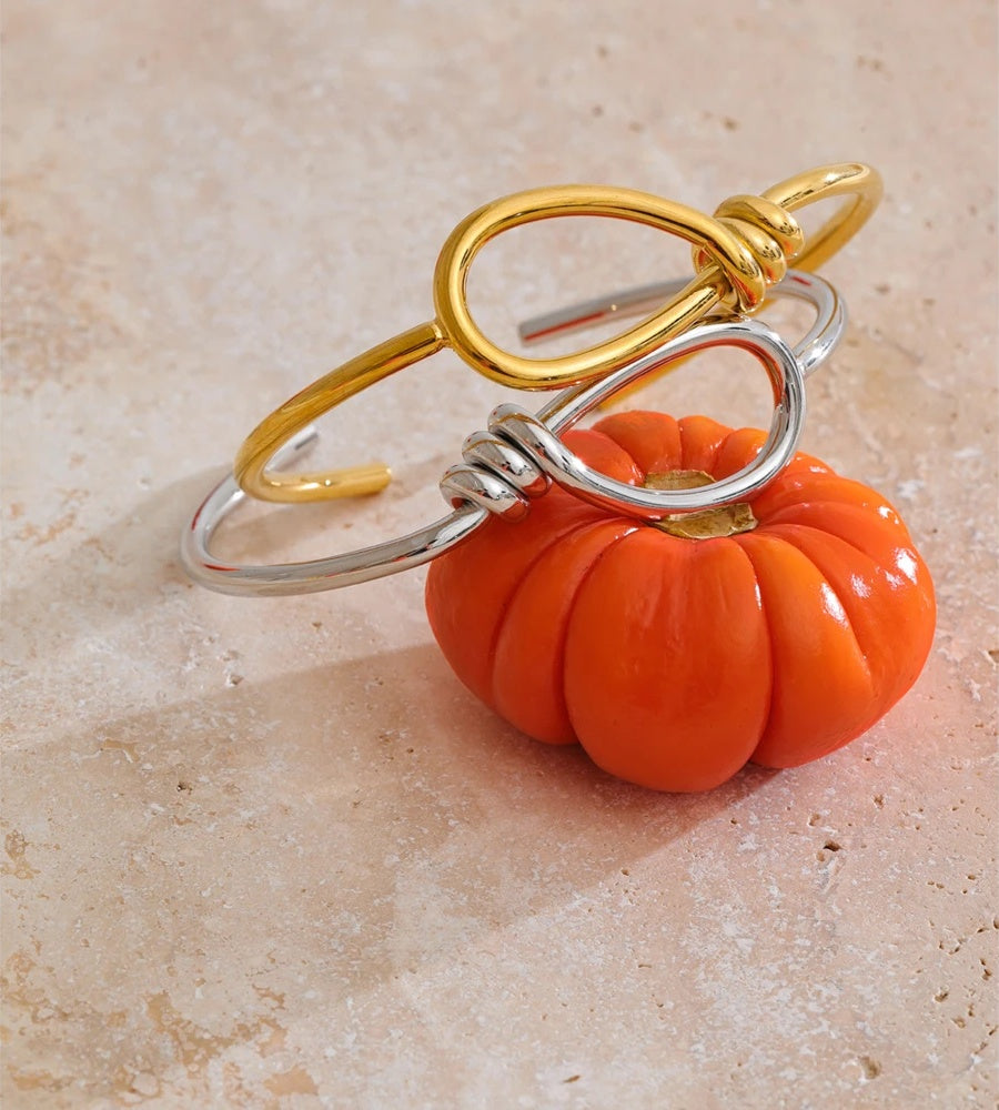 Individualistic oval hollow cuff bracelet - product image