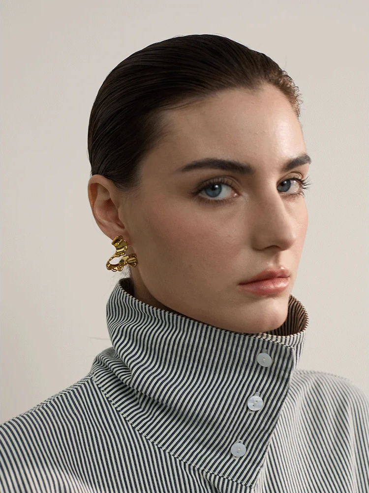 Irregular modern stud earrings women - product image