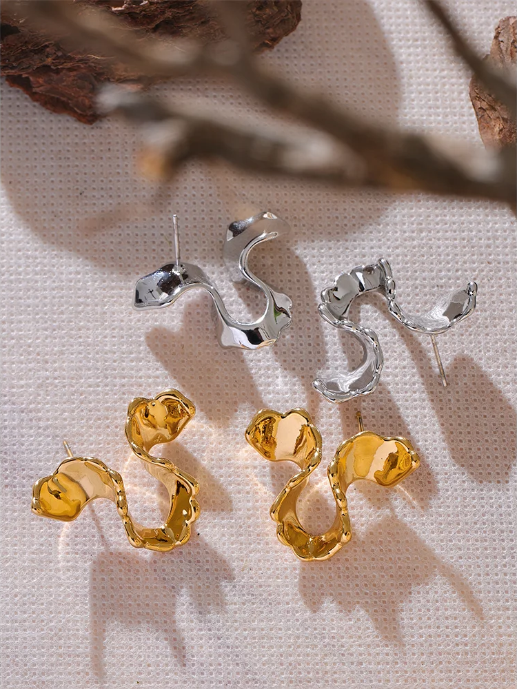 Irregular modern stud earrings women - product image