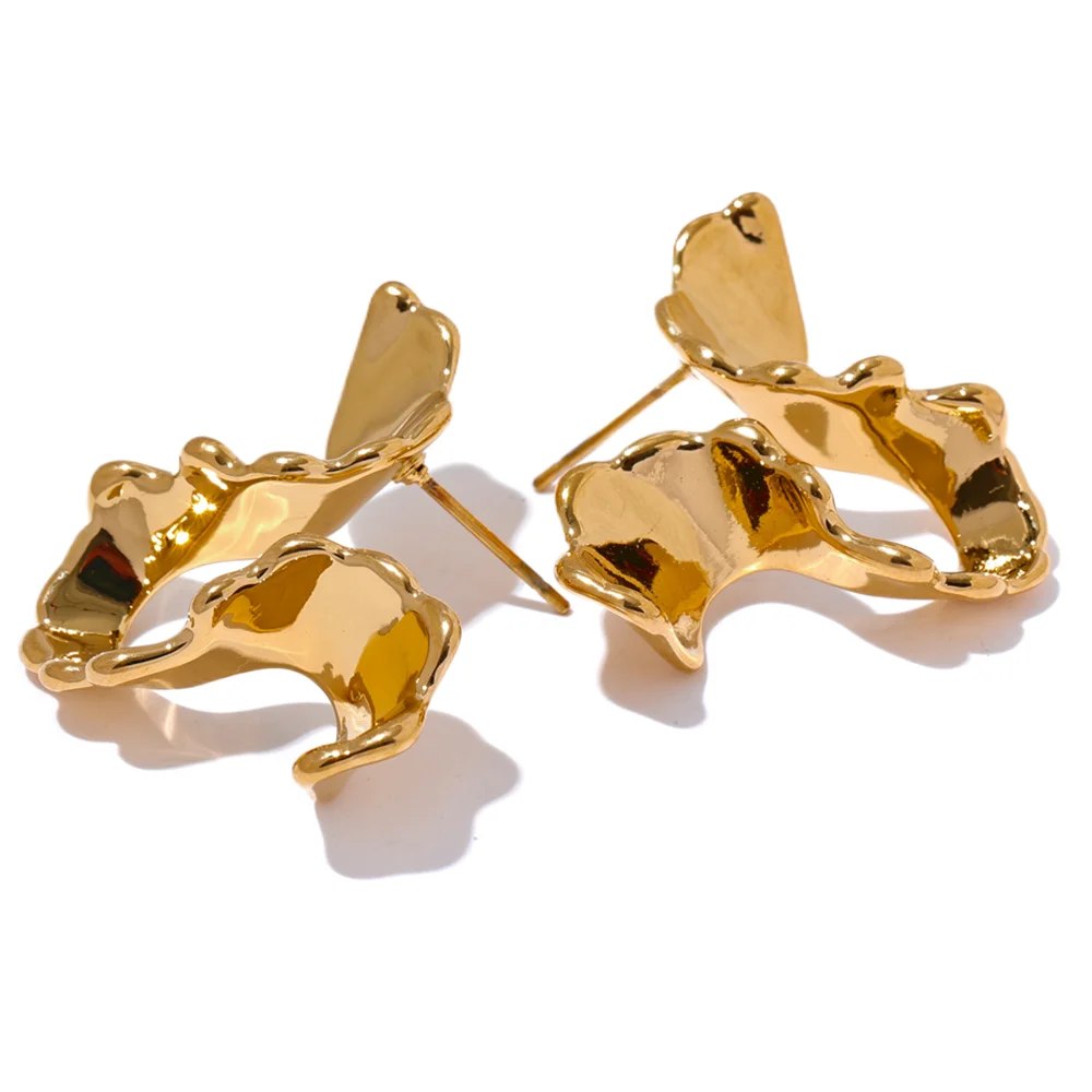 Irregular modern stud earrings women - product image