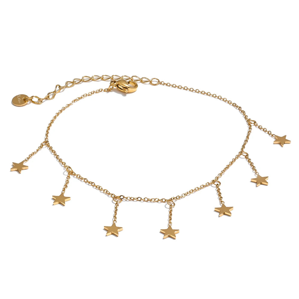 Long star chain beach anklet women fashion - product image