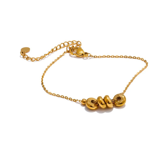 Lucky coin removable link chain bracelet - product image